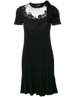 платье с кружевной панелью Valentino