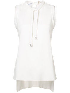 tie neck tank top Oscar de la Renta