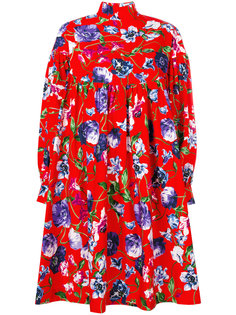 свободное платье с цветочным принтом  Kenzo