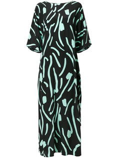 длинное платье-рубашка с рисунком Dvf Diane Von Furstenberg