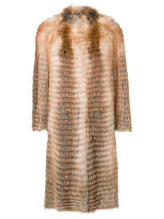 пальто миди без воротника  Liska