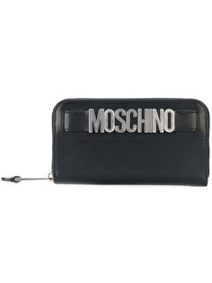 кошелек с бляшкой с логотипом Moschino
