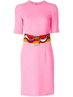 платье с контрастным ремнем Emilio Pucci