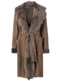пальто с поясом  Desa Collection
