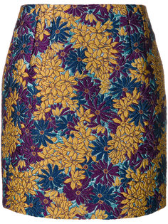мини-юбка с жаккардовым узором и металлическим отблеском Dolce & Gabbana