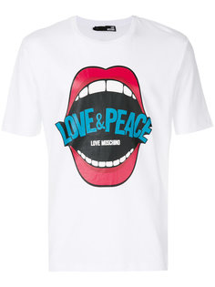 футболка Love & Peace Love Moschino