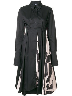 расклешенное платье-рубашка Jil Sander Navy