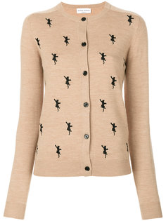 кардиган с вышитыми кошками Sonia Rykiel