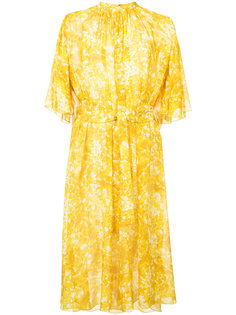 платье с цветочным принтом и поясом Sonia Rykiel