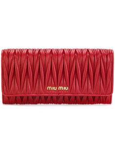 кошелек с оборочным дизайном Miu Miu