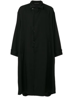 удлиненное пальто мешковатого кроя Yohji Yamamoto