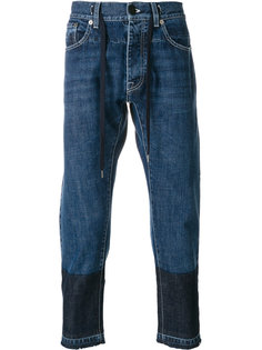 укороченные джинсы с вышивкой  Andrea Pompilio