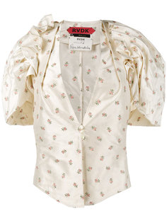 блузка с V-образным вырезом и цветочным принтом  Ronald Van Der Kemp