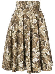 юбка с лиственным принтом Julien David