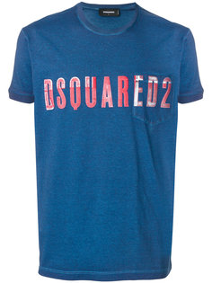 футболка с вышитым логотипом Dsquared2