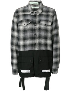 клетчатая панельная рубашка Off-White