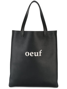 кожаная сумка-шоппер Oeuf Loewe