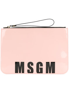 клатч с логотипом MSGM
