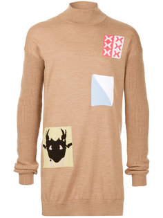 свитер с заплатками JW Anderson