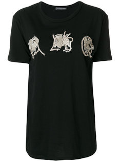 футболка с отделкой  Alexander McQueen