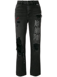 укороченные джинсы с завышенной талией  Alexander Wang