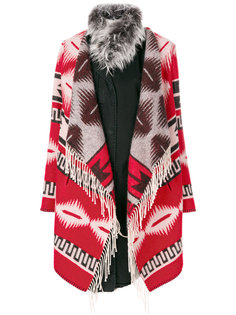 пальто с узором в ацтекском стиле Bazar Deluxe