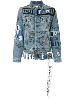 джинсовая куртка с отделкой в стиле граффити  Faith Connexion