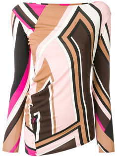 топ с принтом  Emilio Pucci