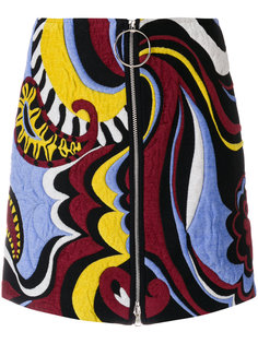 юбка на молнии с вышивкой  Emilio Pucci