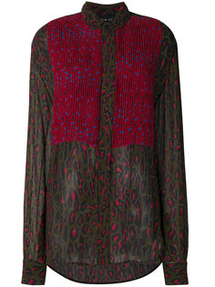 плиссированная блузка с леопардовым принтом  Michel Klein