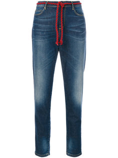 укороченные джинсы с плетеным ремнем Bellerose