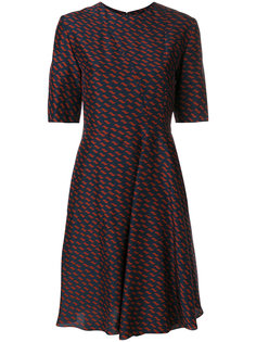 платье с драпированной вставкой Kenzo