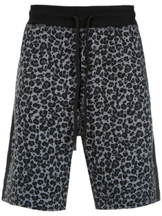 animal print sweat bermuda shorts À La Garçonne