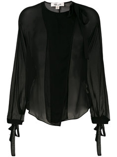 блузка с воротником на завязке Dvf Diane Von Furstenberg