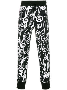 спортивные брюки с графическим принтом Love Moschino