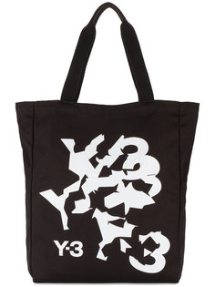 сумка-тоут с деформированным логотипом Y-3