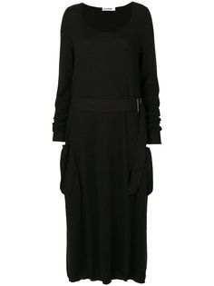 расклешенное платье миди Jil Sander
