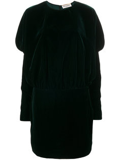 бархатное платье Saint Laurent