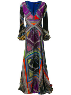 длинное платье с отделкой из бусин Etro