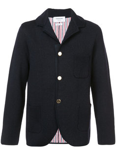 трикотажное пальто в стиле пиджака Thom Browne