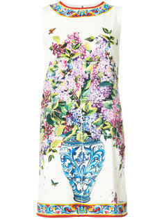 платье шифт с цветочным принтом Dolce & Gabbana