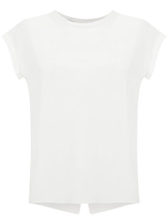 rear slit T-shirt Egrey