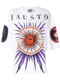футболка свободного кроя с вышивкой Fausto Puglisi