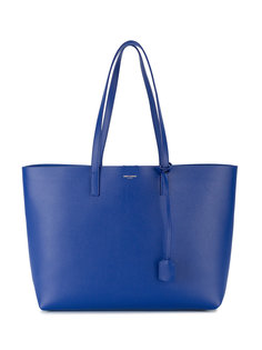 синяя кожаная сумка-шоппер Saint Laurent