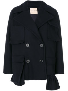 двубортное свободное пальто Erika Cavallini