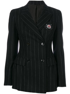 двубортный пиджак в узкую полоску Ermanno Scervino