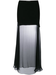 прозрачная длинная юбка Givenchy