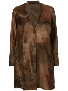пальто со скрытой застежкой на пуговицы Salvatore Santoro