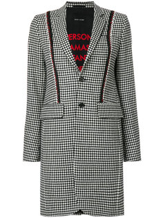 пальто с узором в ломаную клетку Each X Other