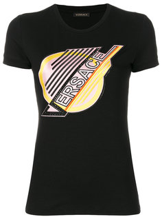 футболка с вышитым логотипом Versace